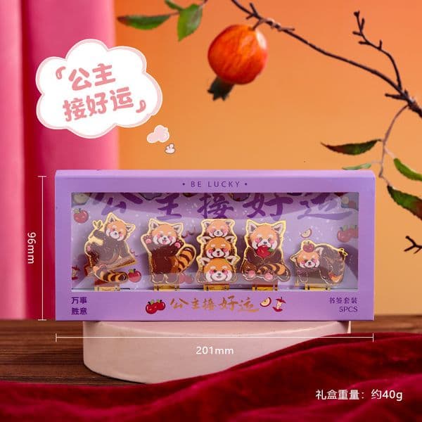 Original princess-themed metal bookmarks, set of five, suitable students, with an Instagram-worthy, high-end feel, for reading. Wholesale book page clips