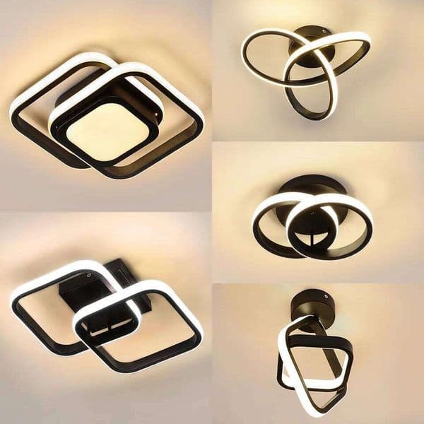 LED Ceiling Lamp Modern Style Geometric Shape Aisle Corridor Light Wall Kitchen/ Bedroom Lighting 110V White/Warm light 26L0320