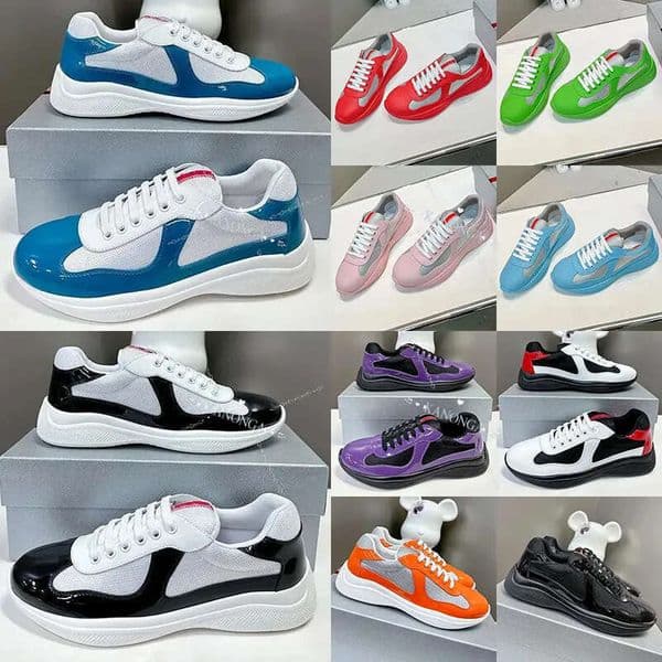 Free Shipping Designer Cups Dress Shoes For Men Women Breathable Mesh A+ America Cup Sneakers Stylish Luxury Plat Mens Womens Trainers