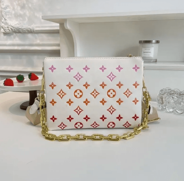 TOP COUSSIN bags High Quality Women's Designer purses shoulder Bags crossbody tote square handbags Genuine leather two straps Chain Messenger Bag