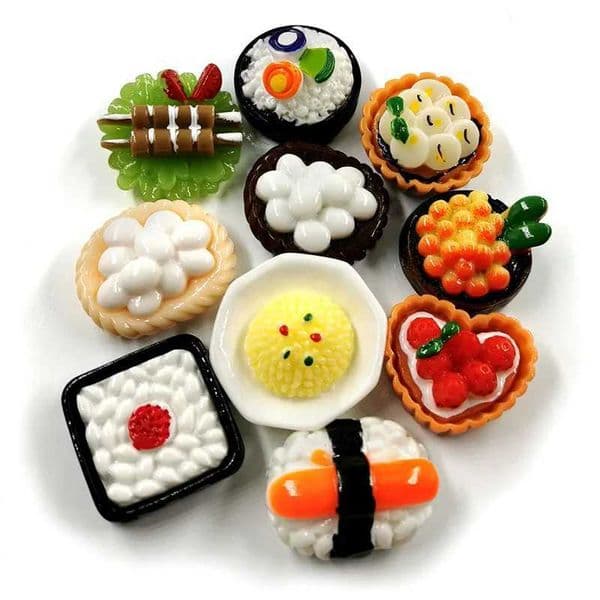 10pcs Sushi Fridge Magnets Japan Food Lunch Whiteboard Refrigerator Megnetive Message Post Home Kitchen Decoration Accessories S26319