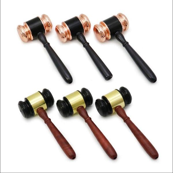 Smoking Pipes New judge's hammer shaped cigarette grinder, metal grinder, cigarette shredder, smoking set
