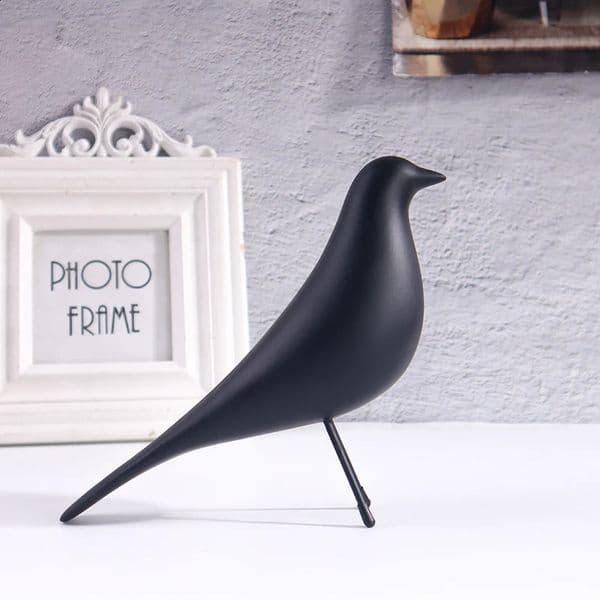 Nordic Style Minimalist Bird Sculpture Office Living Room Bedroom Decoration Ornament Resin Craft Artwork 260319
