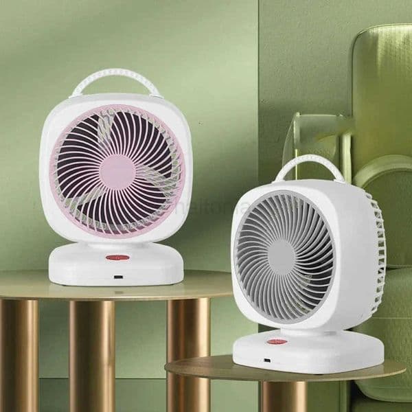 2000mAh Mini Desktop Fan High-Power Portable Rechargeable Fan Suitable for Office Home and Camping H260321