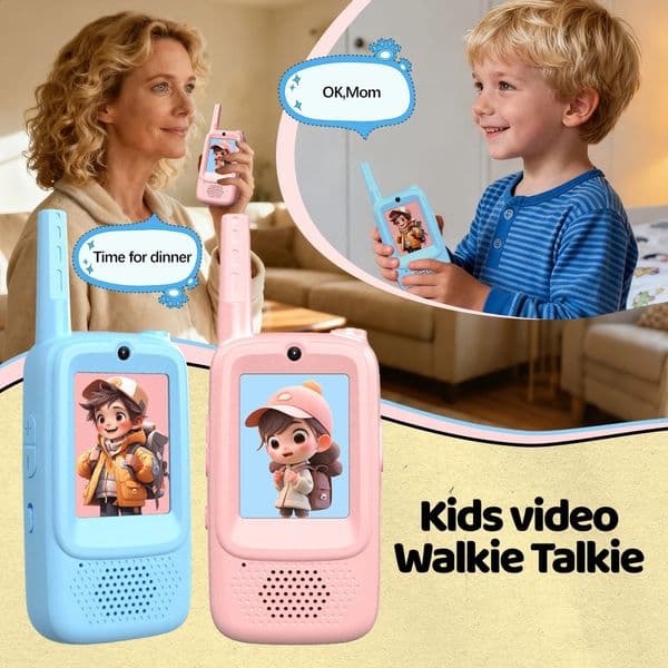 2PCS AIRITON JK300/JK200 Kids Toy Walkie Talkie Funny Video Intercom Large Screen with Upgrade Functions Communication Radio Toy 260317BJ