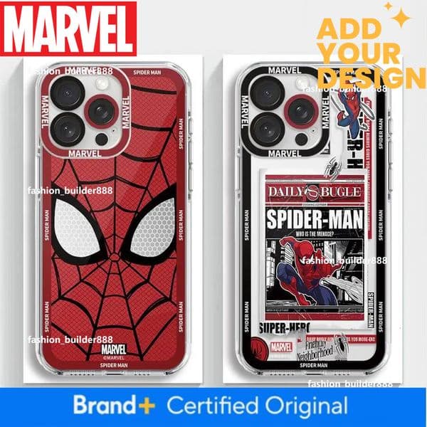 Phone Case for Apple iPhone 17 Air 16e 13 12 11 Pro Max 15 14 16 Plus XR 7 8 SE XS Soft Cover Marvel Spider Man Logo