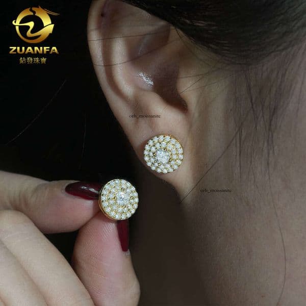 2026 New Style 925 Silver Moissanite Earrings Popular Luxury jewelry Luxury Elegant and Unique Vintage Earrings Wholesale