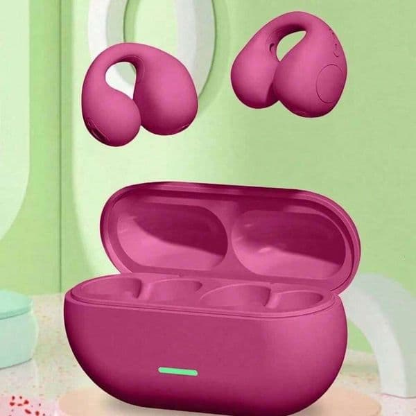 T75 Fone Headset 5.3 Wireless Bone Conduction Headphones Clip Ear Music Noise Canceling HD Call Sports Gaming Earphone 26W0321