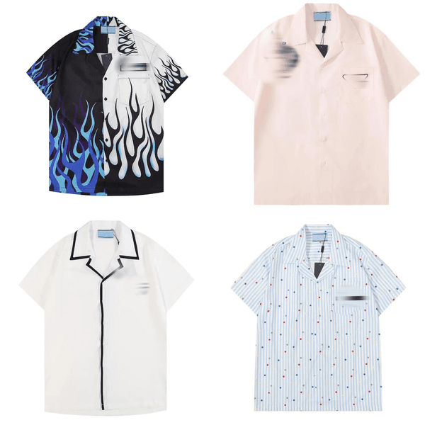 Men's Summer Casual Short Sleeve Shirts Fashion Loose Polo Style Breathable Tops M-3XL