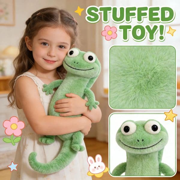 Green Lizard Tom Simulation Animal Plush Doll Desktop Ornaments Bedhead Pillow Stuffed Toy Soft Decoration Collect Gifts 260320