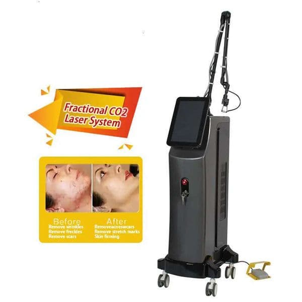 New Technology RF Metal Co2 Fractional Laser Acne Scar Stretch Marks Removal 10600Nm Rf Tube Fractionated Co2 Laser Machine Skin Resurfacing Machine
