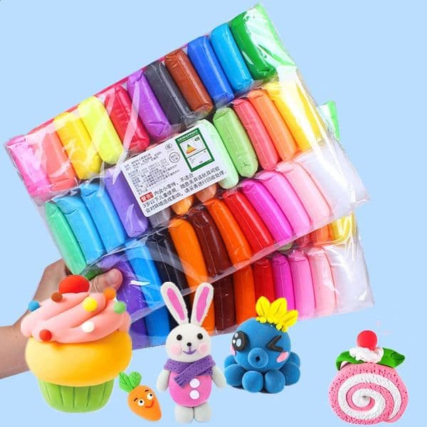 36 Colors Air Dry Clay Ultra Light Magic Modeling with Tools Plasticine DIY Play Dough Sets Toys for Kids Birthday Gift 260320