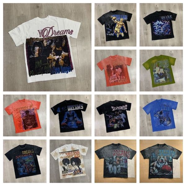 Shirts Men's Shirts Big Graphic Oversized Tops Haruku Vintage Gothic American Wash Cotton Short Sleeve Shirt Men Clothing US S-XL