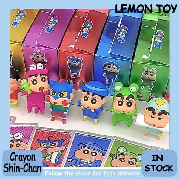 Genuine Kucikuji Crayon Shin-Chan Hippers Blind Box Animation Figurine Pendant Mobile Phone Car Decoration Screen Party Gift D260321