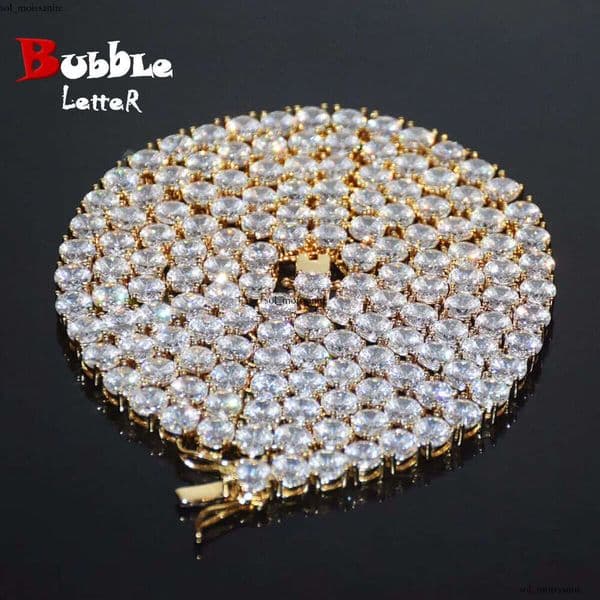 supply of Jewelry trendy tennis chain necklaces unique niche foreign trade Hip Hop accessories