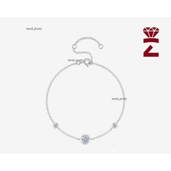 Popular S925 sterling silver bestseller light luxury high-end women's jewelry ultra-shiny moissanite bubble bracelet