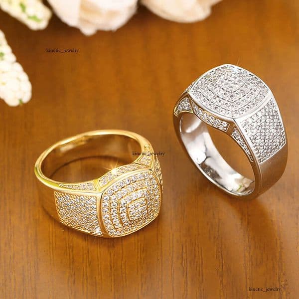 live broadcast features shiny heavy-duty metal geometric ring for women half-ring inlaid with Moissanite a light luxury high-end accessory