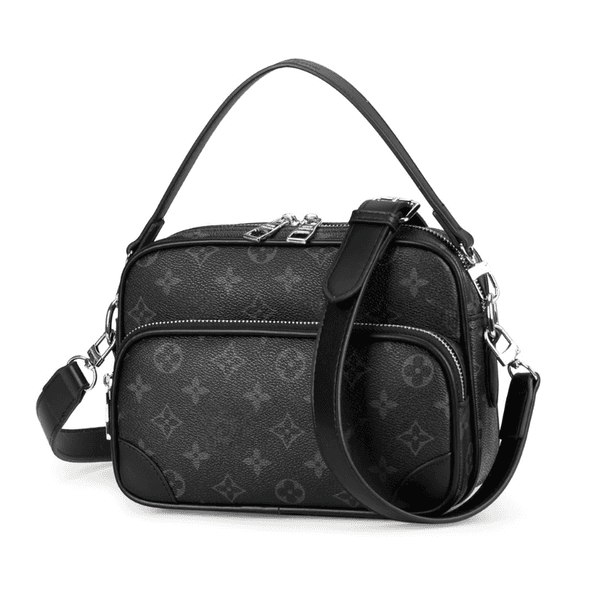 Mens PU leather Designers Messenger Bag Famous Trio Postman Classic Handbag Briefcase Crossbody Shoulder Bags