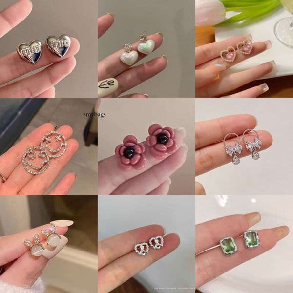 Clearance Sale Special Price: Unique and Sweet Versatile Design Flower Heart Earrings for Women, Trendy Simple Daily Accessories fd