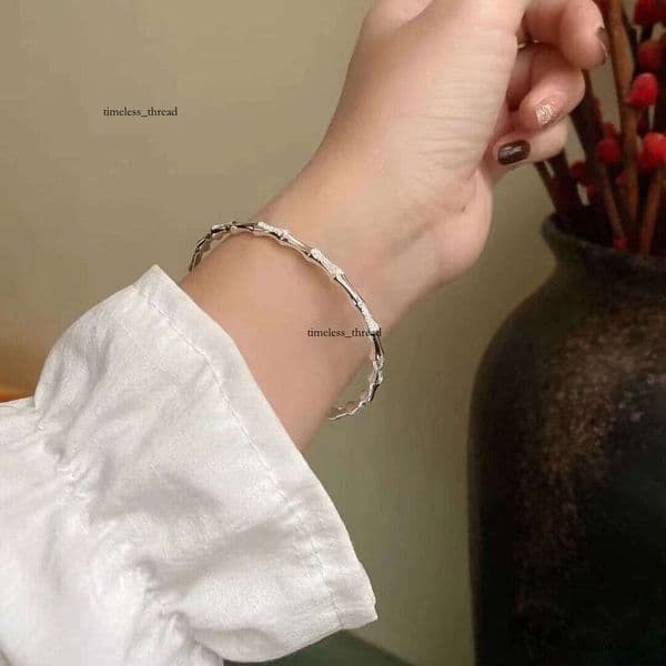 New Chinese-style ancient adjustable sliding for women, 2025 new trendy high bamboo joint friendship bracelet