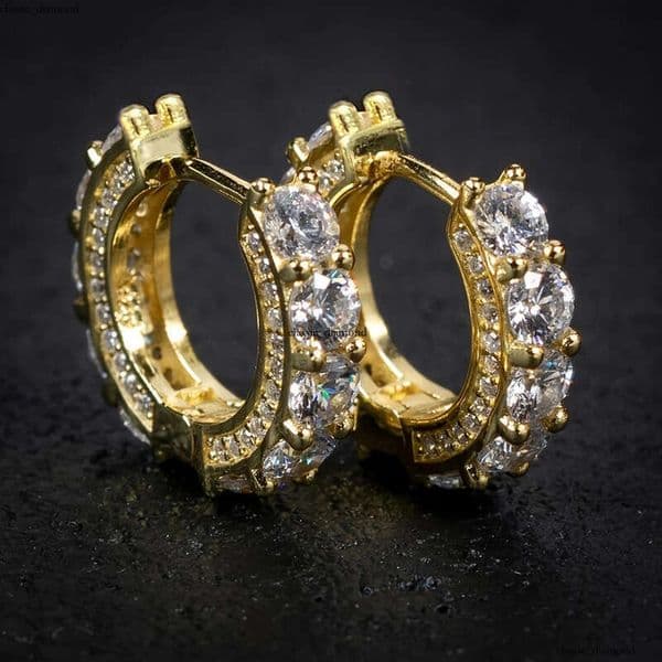 2026 New High-End Earrings Jewelry Retro Geometric Clips Simple Round Hip Hop Ear Accessories