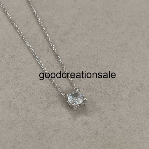 Designer C style Necklace Sophisticated Designer Inspired Luxurious 18K Gold Plated Moissanite Pendant Necklace - Handmade Designer Choker for Women VFA5