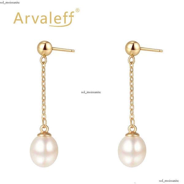S925 Silver Pearl Ear Thread Light Luxury High-End Electroplated 14K gold Vintage Earrings