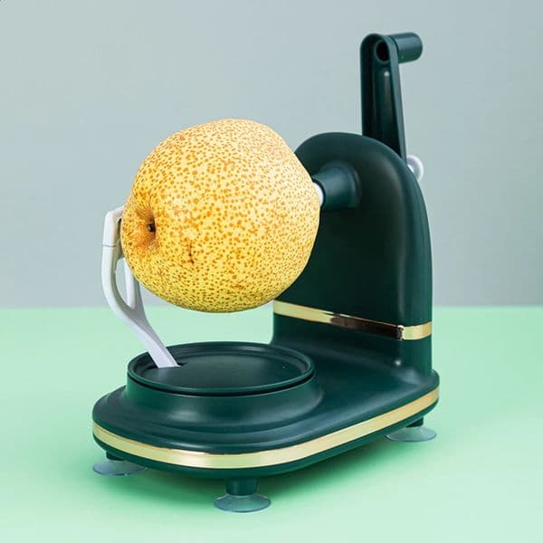 Multifunctional Kitchen Peeler Hand-cranked Manual Fruit Peeler Apple Pear Slicing Tool With Fruit Divider And Spare Blades 260321