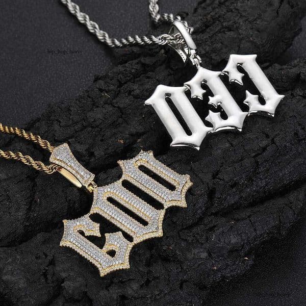 Jewelry Hip Hop rough Moissanite pendant trendy brand personalized custom DIY spliced letter pendant necklace