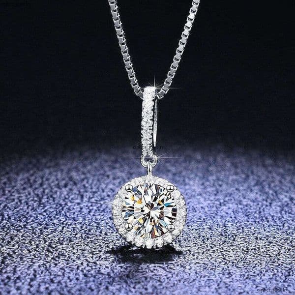 French Style Socialite Circle Necklace High-end Vintage Simple Full-Diamond Women's Pendant Clavicle with Chain