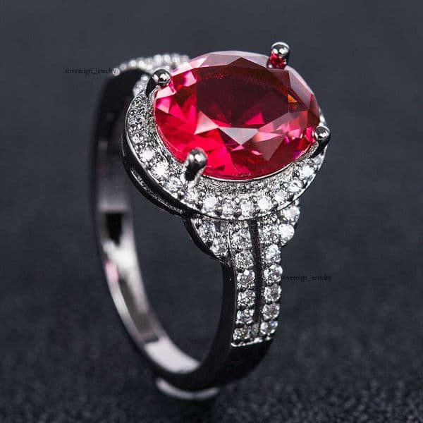 New Moissanite Jewelry foreign trade accessories fashionable alluring purple Moissanite women's ring engagement and proposal jewelry