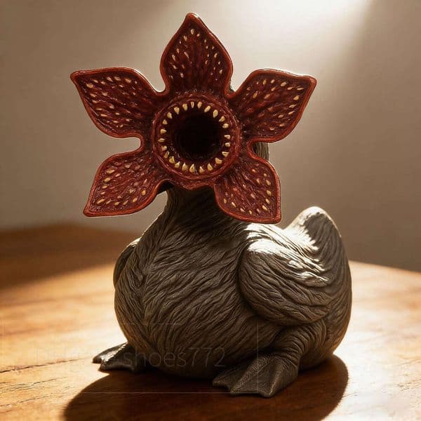 Cross-border Eerie Monster Duck small statue for home, office desk, bookshelf decoration yuansiqi