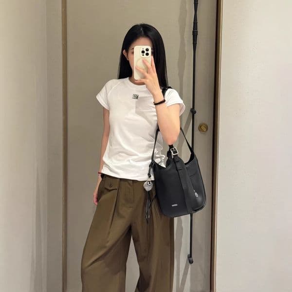 Polo Early Spring Designer Hoodie New Brand High-end Fashion Simple Versatile Slimming High-end Lively Designer T-shirt Sweet Age-reducing Pure Women's T-shirt