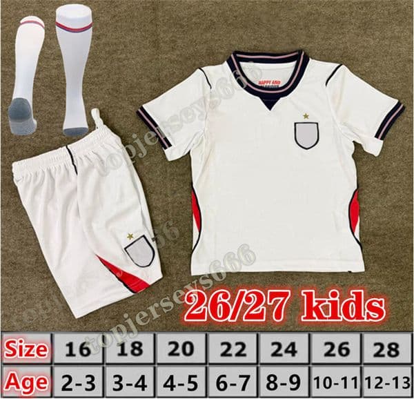 2026 2027 englandS football shirt kids football kits soccer jerseys 25 26 27 Bellingham SAKA KANE Foden MAINOO kids football jersey shirts socks