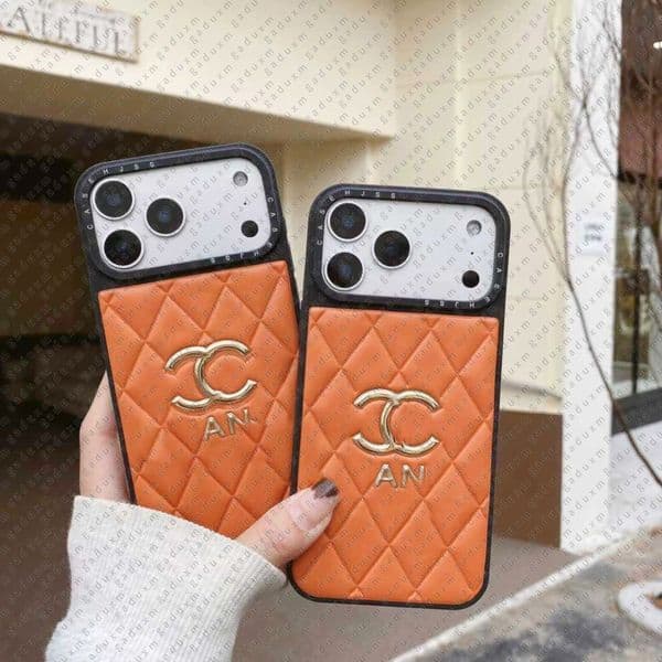 Phone Case Designer For iPhone 17 Pro Max 17pro 17 16promax 16 15promax 15 14promax 13 Fashion Leather Embossing Flower Letter Full Coverage Shockproof Protection