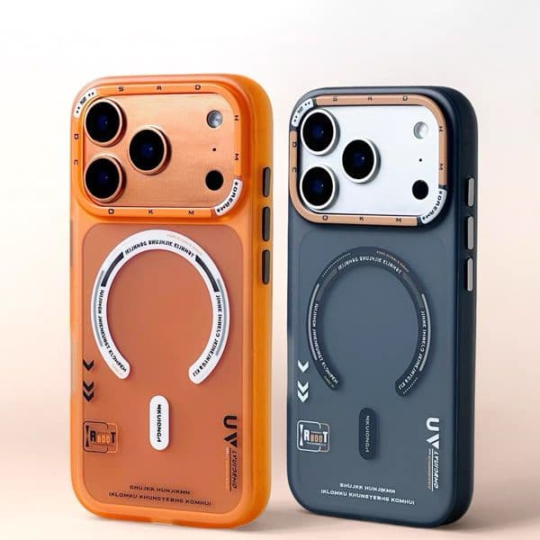 Fashion Matte Magnetic Phone Case for IPhone case 17 16 15 Pro Max for Magsafe Wireless Charge Frosted Metal Lens Frame Buttons Back Cover