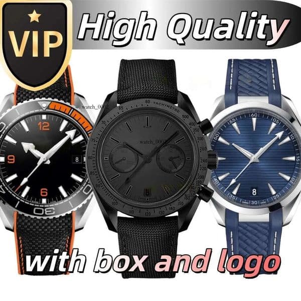 2026 10A seamasters 300 omgegawatchs Automatic Luxury designer Watches James Bond Mens 007 Chronograph Automatic/quartz Movement Watch With Box f74