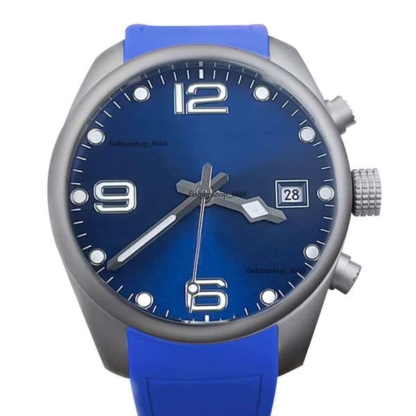 Mens watch Ceramic bezel Japan 8215 automatic movement Timepiece Noctilucent Blue face Rubber strap Wristwatch 41mm