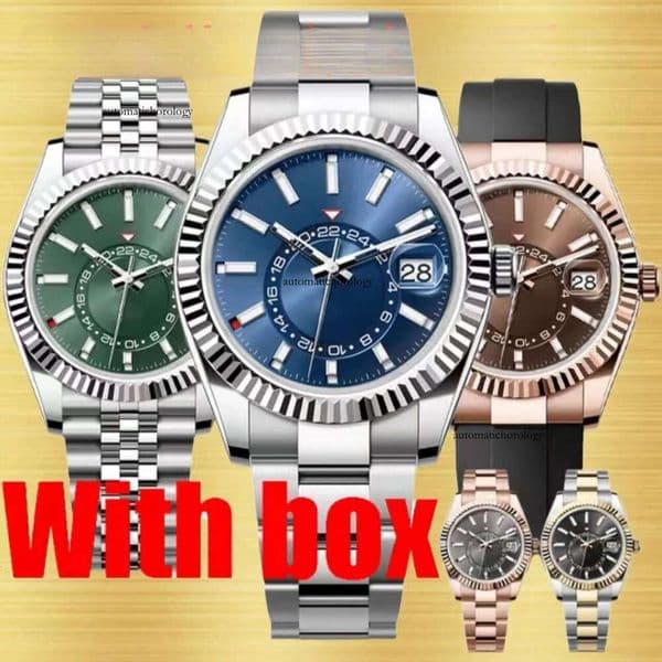 Middle work Mens watch automatic sky dial watches men 41MM designer reloj orologio montre de luxe stainless steel waterproof Wristwatches 45