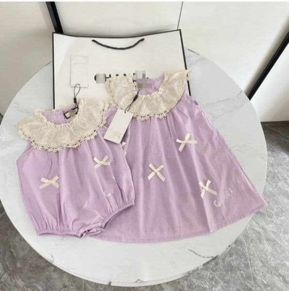 Baby Dress Designer Girl Dress Fashion Clothing Children Short Clothing High Quty Size 90cm-130cm AA1 W260424