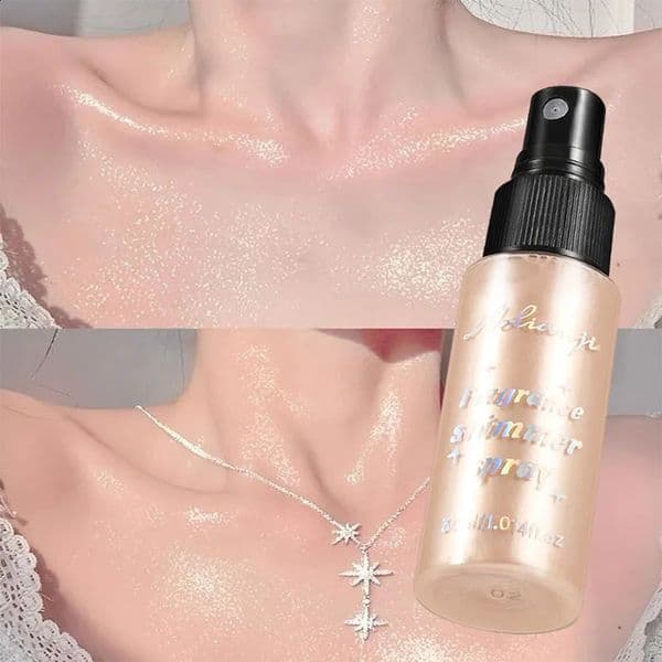 Diamond Liquid Glitter Powder SprayBody Highlighter Makeup Face LuminizerShine Shimmer Glow Face Body Hair Makeup Daily Party 260321