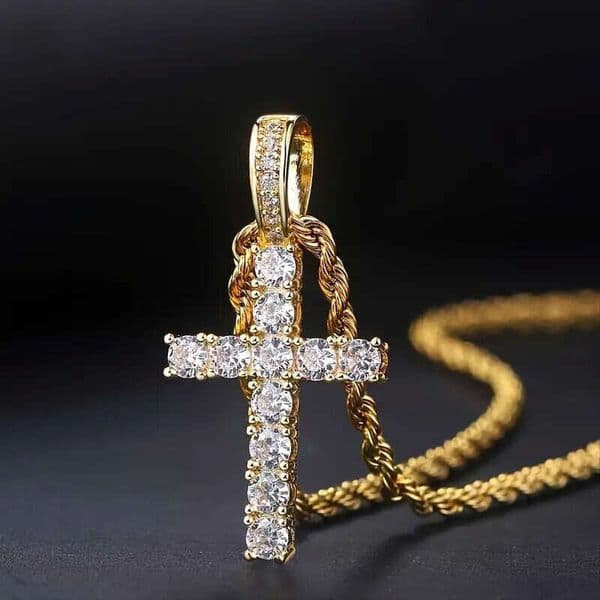 Fashion Personality Versatile Classic Internet Celebrity Style Micro Inlaid Pendant High-End Unisex Necklace