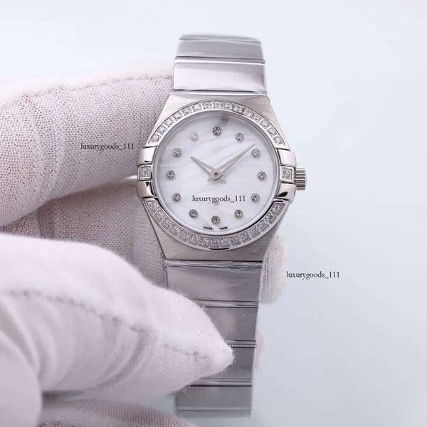 Classic Pearl Face High Quality Designer Women's 28MM Constellation Quartz Stainless Steel Dia Watch No Box thumbnail 2