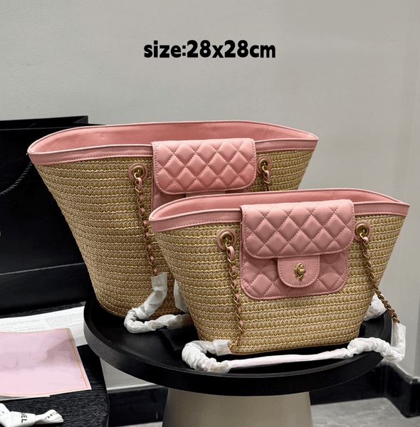 Designer bag Luxury shoulder bag Master quality Weaving Series bag Fashion classic chain leather crossbody bag Metal letter hand-held double C-buckle Handbag 25A 006