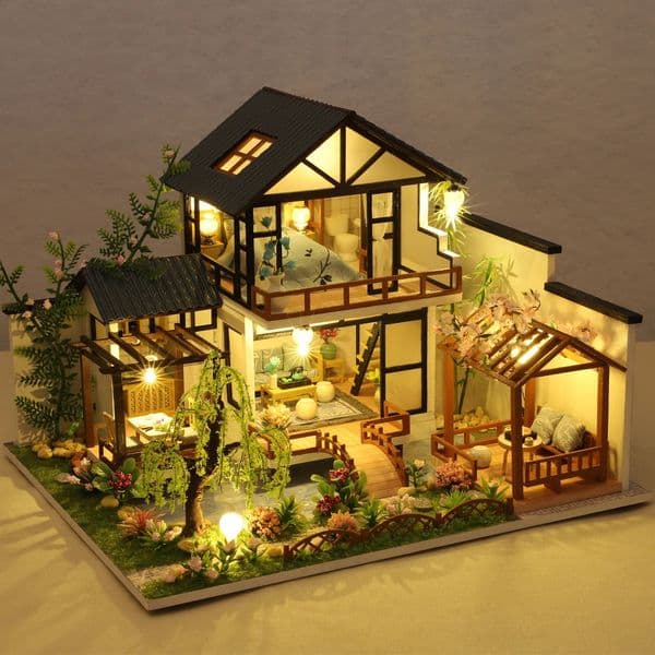 Building Model Doll House 3D Puzzle Mini DIY Kit Production and Assembly of Room Toys Home Bedroom Decoration with Furniture W 260319