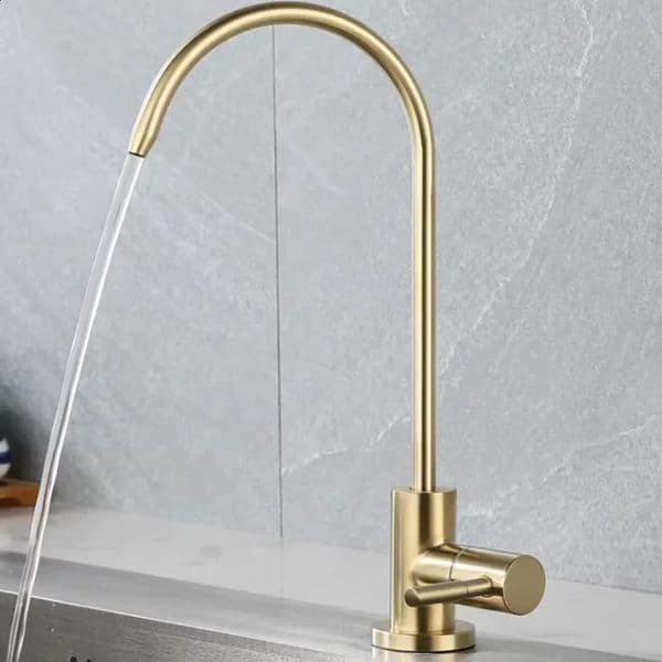 Kitchen Filtered Faucet Stainless Steel Direct Purifier Direct Drinking Tap Single Cold Water Sink Fauce Water PurifyingFaucet 260316