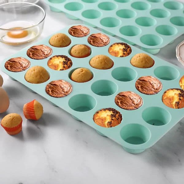 1pc-Cookie mold cake mold ice cream candy silicone mold cake tray 24 cups - non stick cake for baking kitchen baking mold 260318 260318
