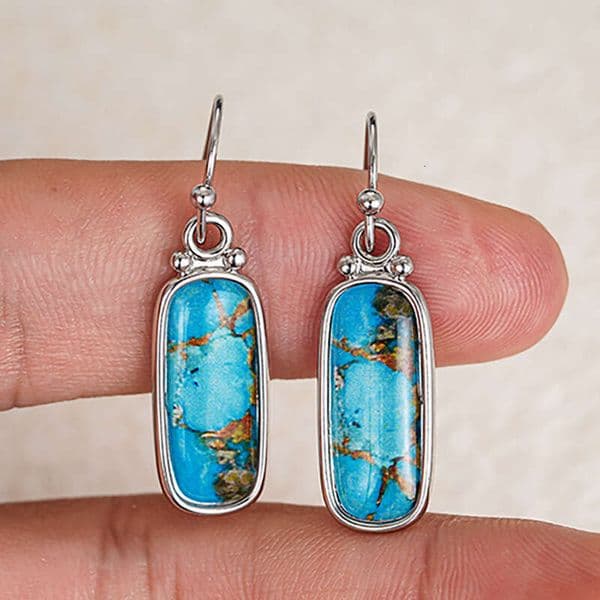 Little Red Book faux marble earrings for women sticker texture imitates natural stone ethnic-style bestseller