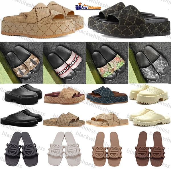 Free Shipping Designer sandals slides clogs heels slippers sliders clog shoes for mens famous womens sandal sandles mules sandale Flip Flops discount