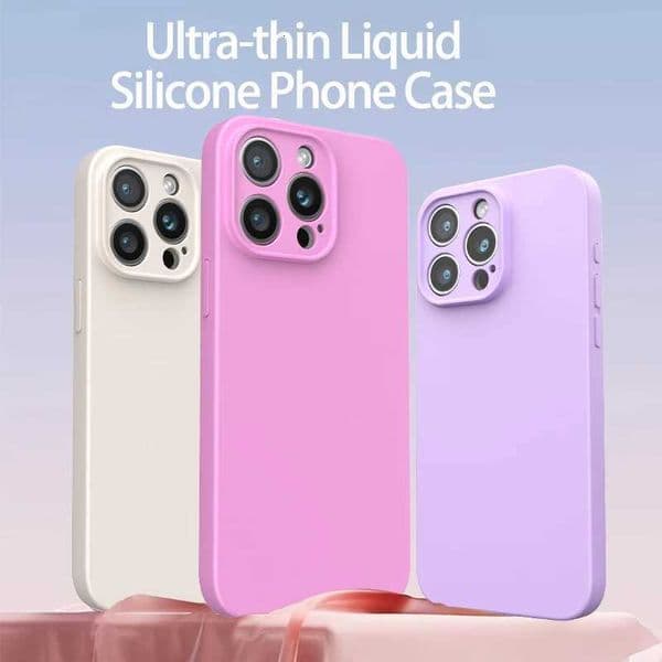 tra-thin Liquid Silicone Soft Phone Case For iPhone 16 15 14 Plus 13 Pro Max Creativity Lightweight Protection Cover H260323